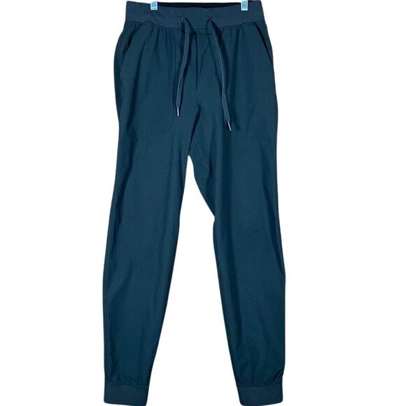 Lululemon Mens Pants Navy Pull On ABC Classic Tapered Joggers Stretch Small - Picture 1 of 11